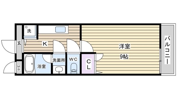 出戸駅 徒歩7分 1階の物件間取画像